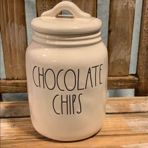 Rae Dunn chocolate chips canister